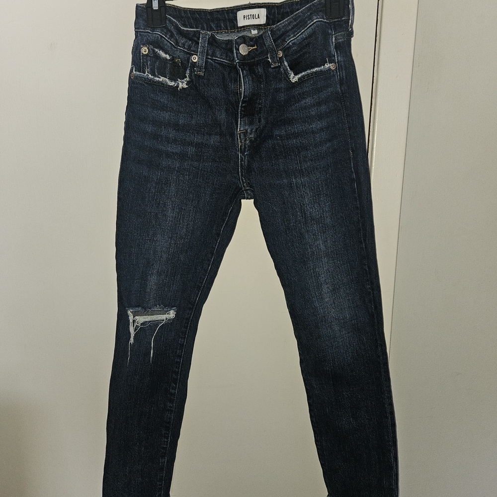 Pistola Women's Dark Blue Skinny Jeans